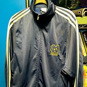 Notre dame adidas track suit jacket